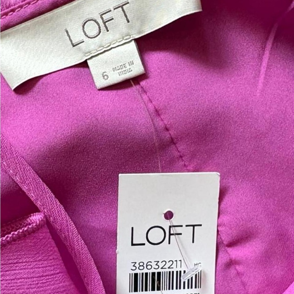 LOFT Ruffle Pink Maxi Dress - Picture 3 of 4